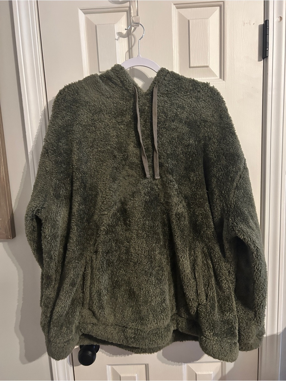 Universal Thread Olive Green Plush Hoodie Jacket